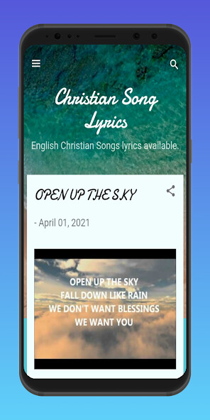 Run android online APK Biblical English Songs Lyrics from MyAndroid or emulate Biblical English Songs Lyrics using MyAndroid