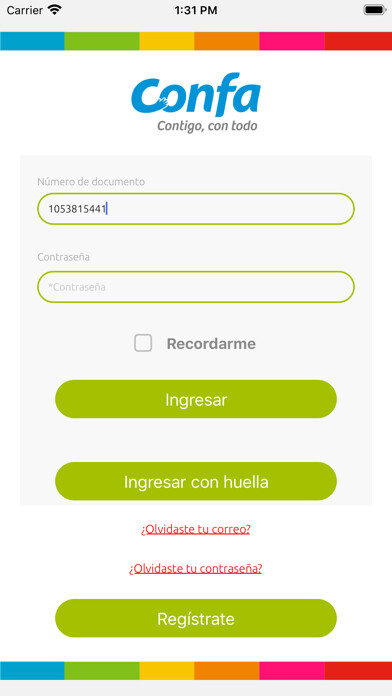 Emulate iPhone app Biblioteca Digital Confa using MyAndroid