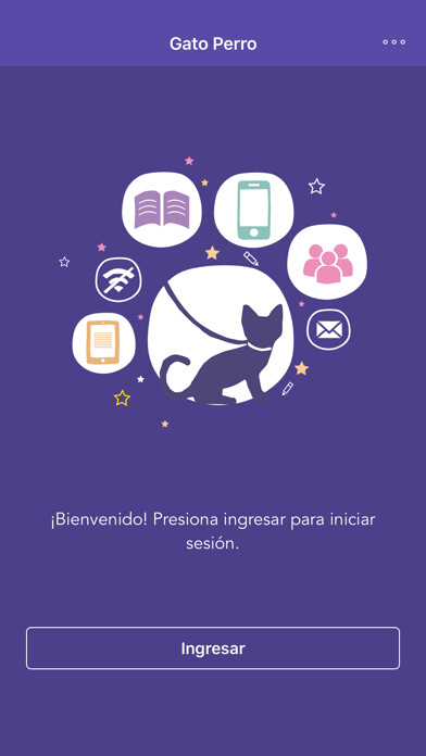 Emulate iPhone app Biblioteca Escolar Gato Perro using MyAndroid Emulate iPhone app Biblioteca Escolar Gato Perro using MyAndroid