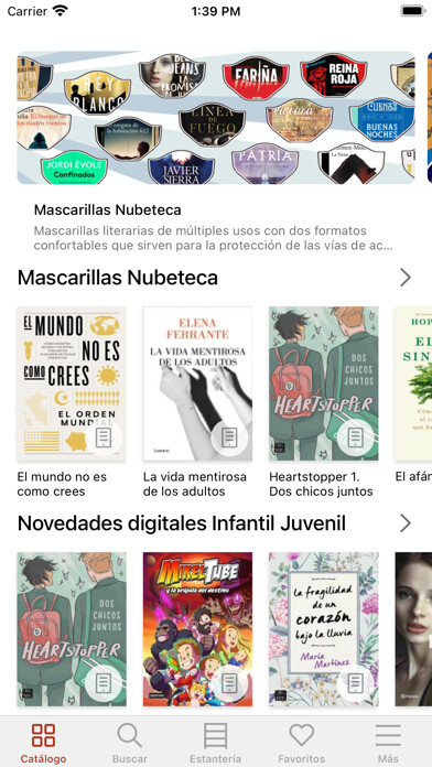 Emulate iPhone app Bibliotecas Diputación Badajoz using MyAndroid