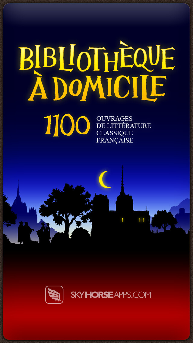 Emulate iPhone app Bibliothèque à Domicile - La Littérature Française - 1100 Livres - French Home Library - 1100 Books using MyAndroid