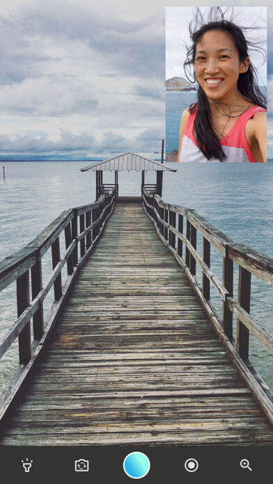 Emulate iPhone app BiCam using MyAndroid