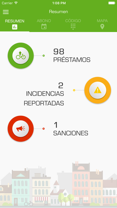 Emulate iPhone app Bicicas using MyAndroid