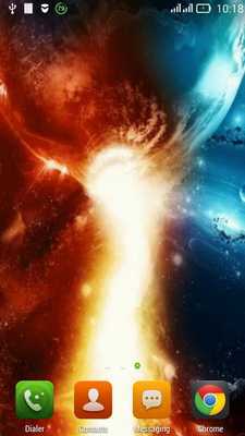 Emulate Android APK Bicolored planet LWP