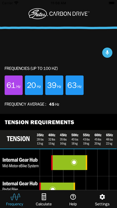 Emulate iPhone app Bicycle Belt Tension Meter using MyAndroid Emulate iPhone app Bicycle Belt Tension Meter using MyAndroid