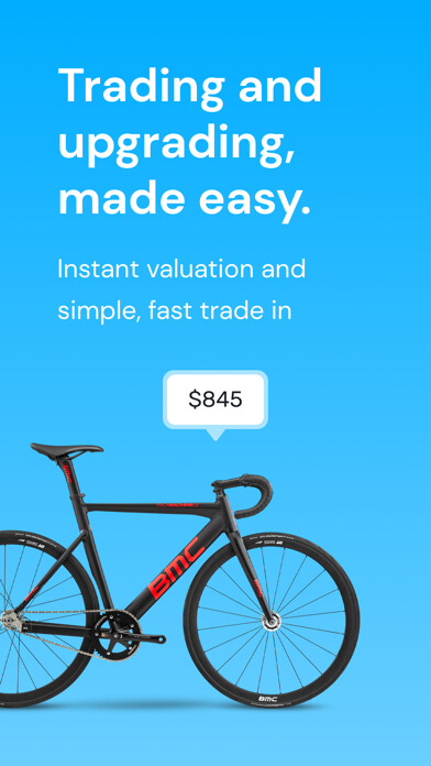 Emulate iPhone app Bicycle Blue Book Trade-in using MyAndroid