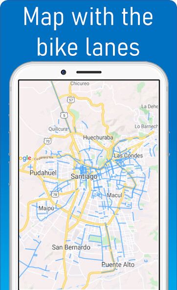 Run android online APK Bicycle lanes Santiago from MyAndroid or emulate Bicycle lanes Santiago using MyAndroid