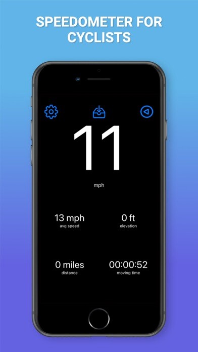 Emulate iPhone app Bicycle Speedometer using MyAndroid
