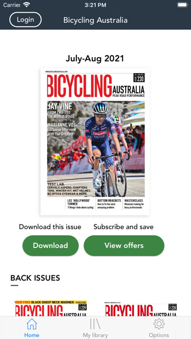Emulate iPhone app Bicycling Australia Magazine using MyAndroid Emulate iPhone app Bicycling Australia Magazine using MyAndroid