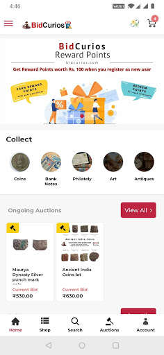 Run android online APK BidCurios from MyAndroid or emulate BidCurios using MyAndroid