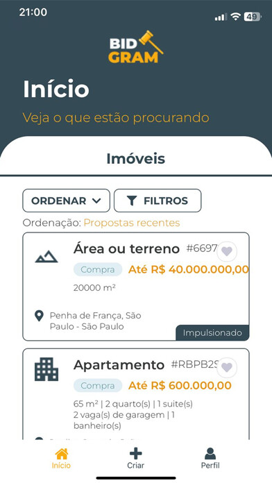 Emulate iPhone app Bidgram using MyAndroid