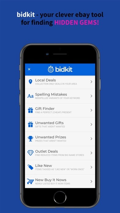 Emulate iPhone app bidkit local ebay deals finder using MyAndroid Emulate iPhone app bidkit local ebay deals finder using MyAndroid