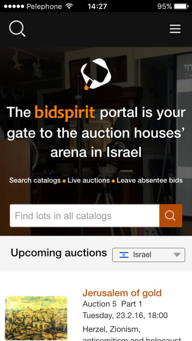 Emulate iPhone app Bidspirit using MyAndroid Emulate iPhone app Bidspirit using MyAndroid