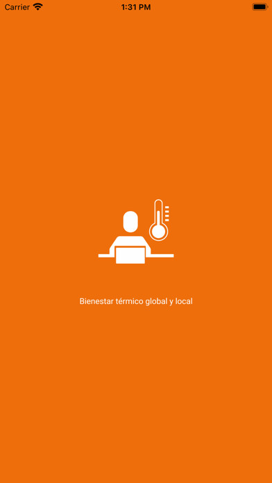 Emulate iPhone app Bienestar térmico using MyAndroid Emulate iPhone app Bienestar térmico using MyAndroid