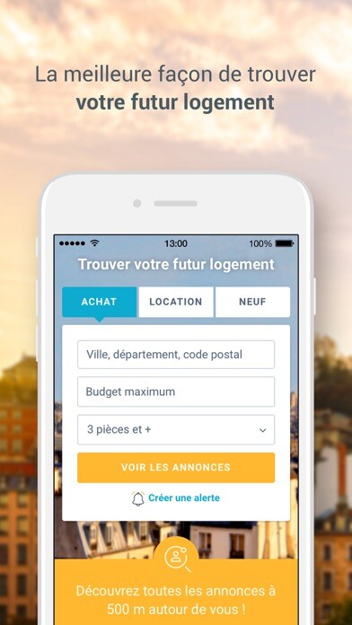 Emulate iPhone app Bien’ici - Achat & Location using MyAndroid