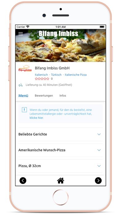 Emulate iPhone app Bifang Imbiss using MyAndroid Emulate iPhone app Bifang Imbiss using MyAndroid