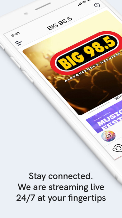 Emulate iPhone app BIG 98.5 Albuquerque using MyAndroid Emulate iPhone app BIG 98.5 Albuquerque using MyAndroid