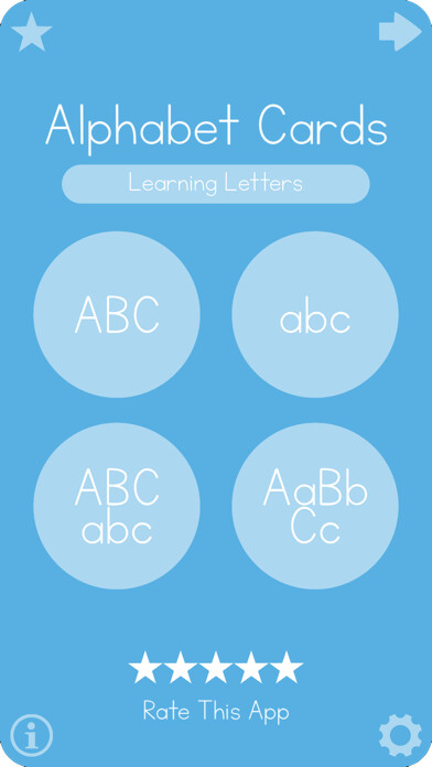 Emulate iPhone app Big Alphabet Cards School using MyAndroid
