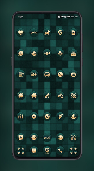 Run android online APK Big Bang Gold On Emerald Icons from MyAndroid or emulate Big Bang Gold On Emerald Icons using MyAndroid