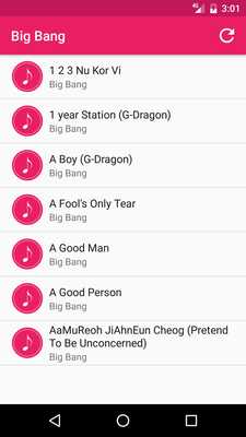 Emulate Android APK Big Bang Songs Emulate Android APK Big Bang Songs