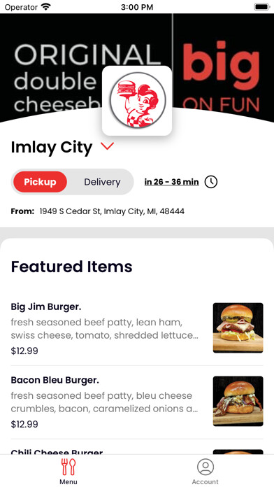 Emulate iPhone app Big Boy using MyAndroid Emulate iPhone app Big Boy using MyAndroid