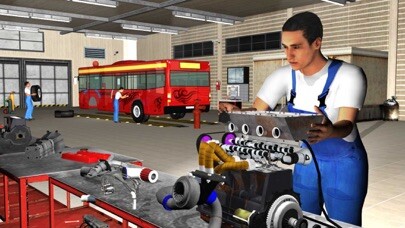 Emulate iPhone app Big Bus Mechanic Simulator: Repair Engine Overhaul using MyAndroid