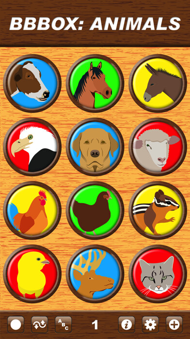 Emulate iPhone app Big Button Box: Animals - animal sounds using MyAndroid Emulate iPhone app Big Button Box: Animals - animal sounds using MyAndroid