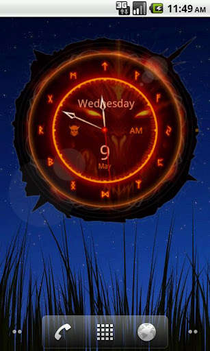 Emulate Android APK Big Clock Widget