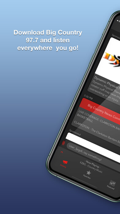 Emulate iPhone app Big Country 97.7 using MyAndroid Emulate iPhone app Big Country 97.7 using MyAndroid