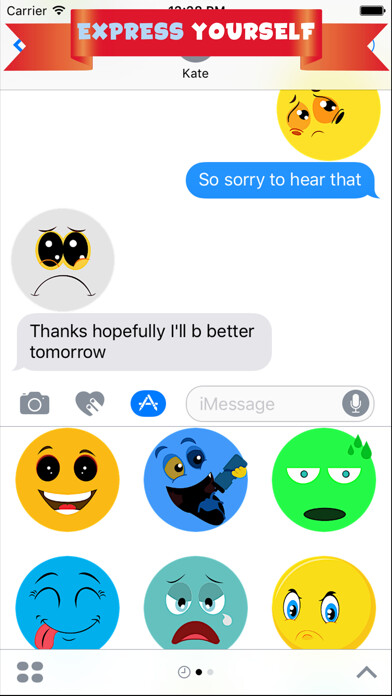 Emulate iPhone app Big Emojis - Funny Stickers using MyAndroid Emulate iPhone app Big Emojis - Funny Stickers using MyAndroid