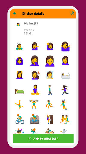 Run android online APK Big Emoji Sticker WAStickerApp from MyAndroid or emulate Big Emoji Sticker WAStickerApp using MyAndroid