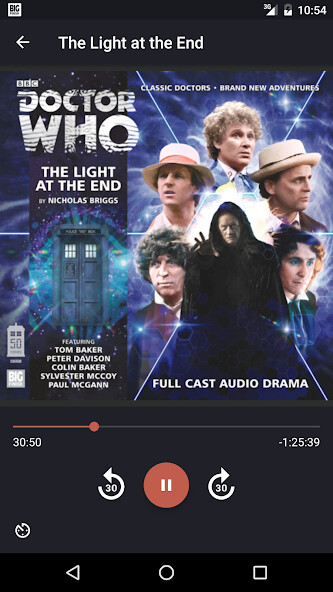Emulate iPhone app Big Finish Audiobook Player using MyAndroid