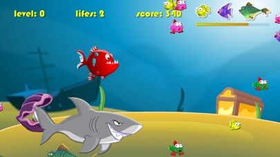 Emulate iPhone app Big fish eat Small fish Game using MyAndroid