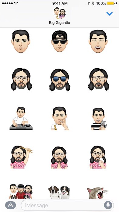 Emulate iPhone app Big Gigantic ™ by Moji Stickers using MyAndroid