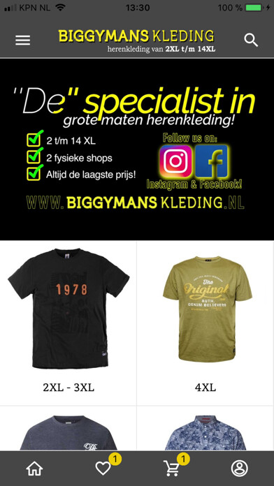 Emulate iPhone app Biggymans Clothing using MyAndroid Emulate iPhone app Biggymans Clothing using MyAndroid
