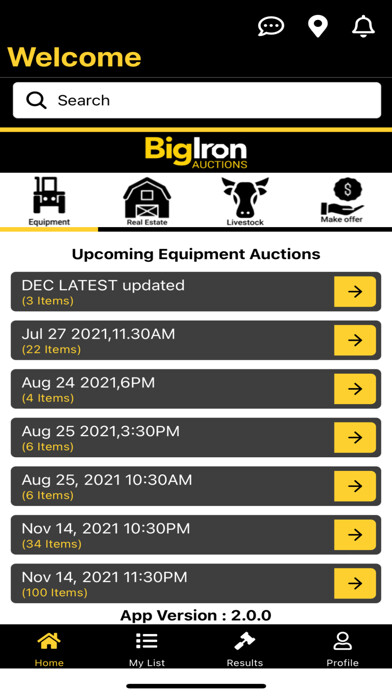 Emulate iPhone app BigIron Auctions Mobile using MyAndroid Emulate iPhone app BigIron Auctions Mobile using MyAndroid