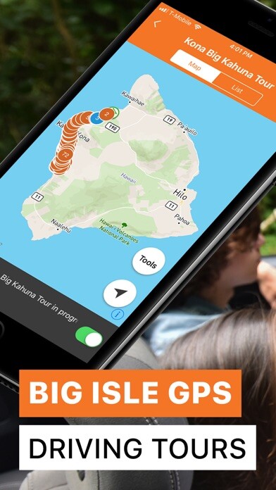 Emulate iPhone app Big Island Hawaii Driving Tour using MyAndroid Emulate iPhone app Big Island Hawaii Driving Tour using MyAndroid
