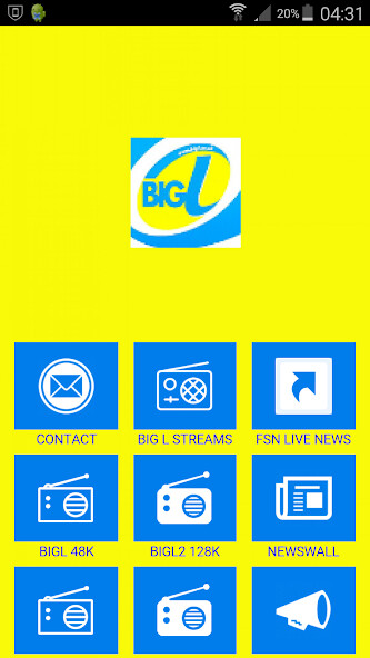 Run android online APK BigL Radio Player V4.1 from MyAndroid or emulate BigL Radio Player V4.1 using MyAndroid