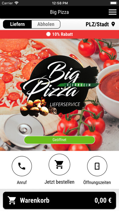 Run android online APK Big Pizza Viernheim from MyAndroid or emulate Big Pizza Viernheim using MyAndroid