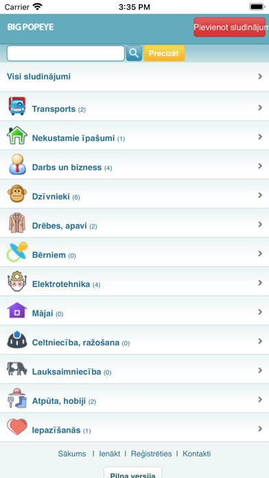 Emulate iPhone app BigPopeyeLV using MyAndroid