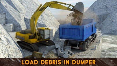 Emulate iPhone app Big Rig Excavator Crane Operator & Offroad Mining Dump Truck Simulator Game using MyAndroid