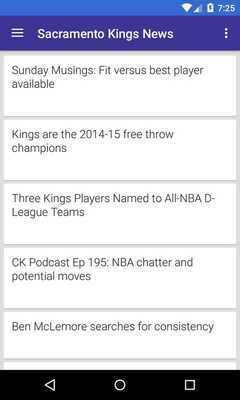 Emulate Android APK BIG Sacramento Basketball News