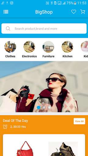 Run android online APK BigShop E-commerce app Template from MyAndroid or emulate BigShop E-commerce app Template using MyAndroid Run android online APK BigShop E-commerce app Template from MyAndroid or emulate BigShop E-commerce app Template using MyAndroid