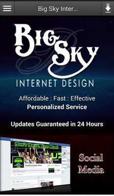 Emulate Android APK Big Sky Internet Design