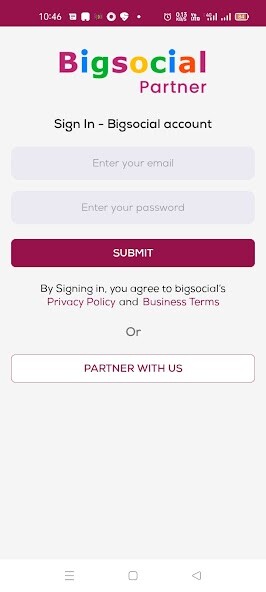 Run android online APK Bigsocial Partner from MyAndroid or emulate Bigsocial Partner using MyAndroid Run android online APK Bigsocial Partner from MyAndroid or emulate Bigsocial Partner using MyAndroid