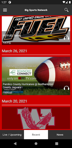 Run android online APK Big Sports Network from MyAndroid or emulate Big Sports Network using MyAndroid