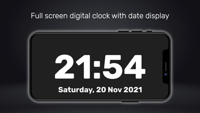 Emulate iPhone app Big Time Clock - Digital using MyAndroid