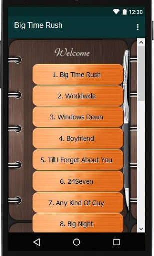 Run android online APK Big Time Rush lyrics Music from MyAndroid or emulate Big Time Rush lyrics Music using MyAndroid