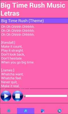 Emulate Android APK Big Time Rush MUSIC LYRICS Emulate Android APK Big Time Rush MUSIC LYRICS
