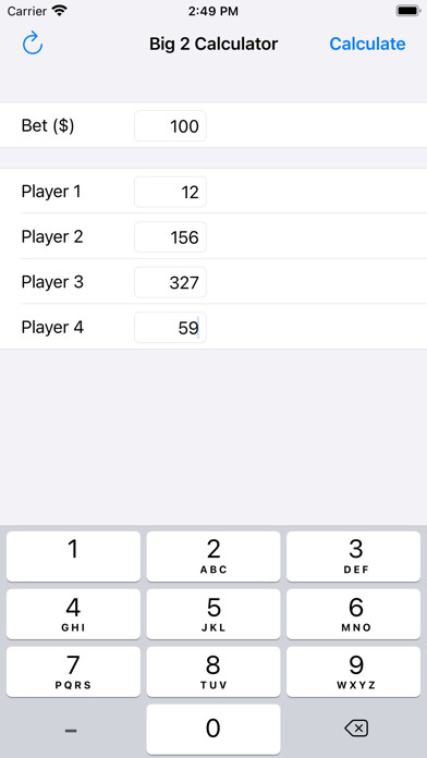 Emulate iPhone app Big Two Calculator using MyAndroid Emulate iPhone app Big Two Calculator using MyAndroid